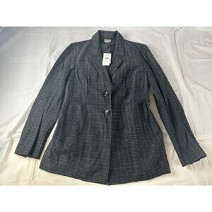 NWT J. Jill Women's Peplum Style 2 Buttons Blazer Jacket sz 8 MSRP $149